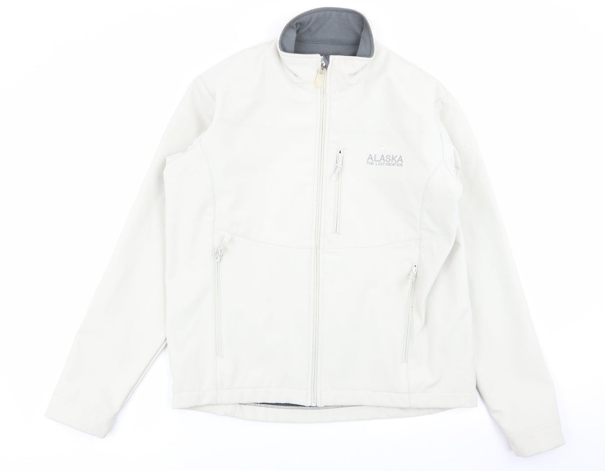 Additional front view of sol women’s ivory jacket coat, size L