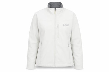 Front view of sol women’s ivory jacket coat, size L