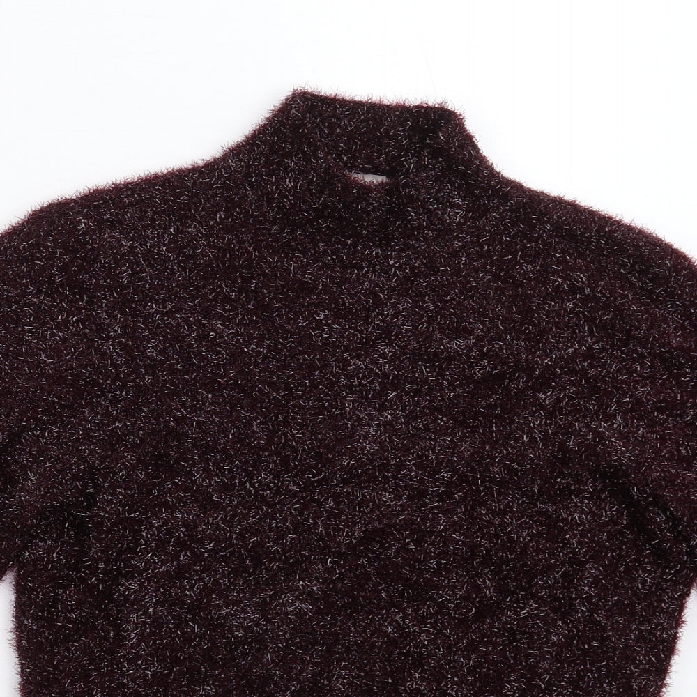 Coast Womens Purple  Knit Pullover Jumper Size XS