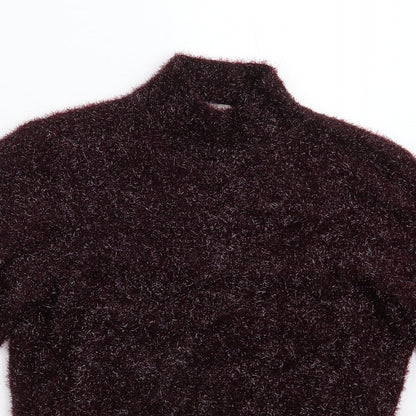 Coast Womens Purple  Knit Pullover Jumper Size XS