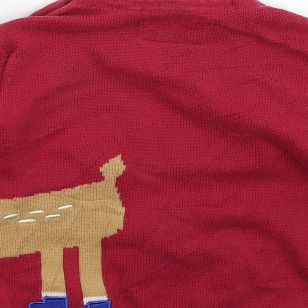 Merc Girls Pink  Knit Pullover Jumper Size 2-3 Years