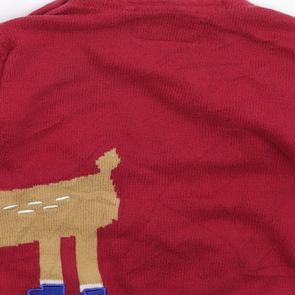 Merc Girls Pink  Knit Pullover Jumper Size 2-3 Years