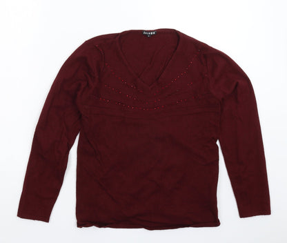 Womens UK Size S Casamia Brown Pullover Jumper