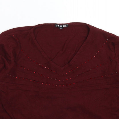 Womens UK Size S Casamia Brown Pullover Jumper