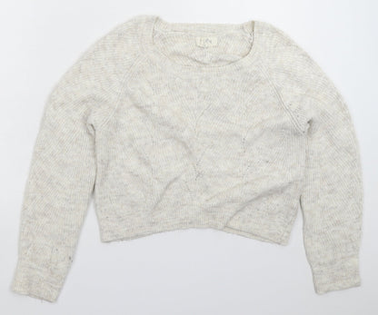 Additional front view of Kaisley women’s grey knit jumper, size S