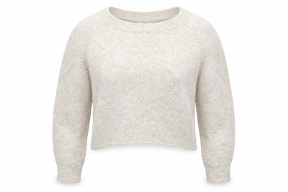 Front view of Kaisley women’s grey knit jumper, size S