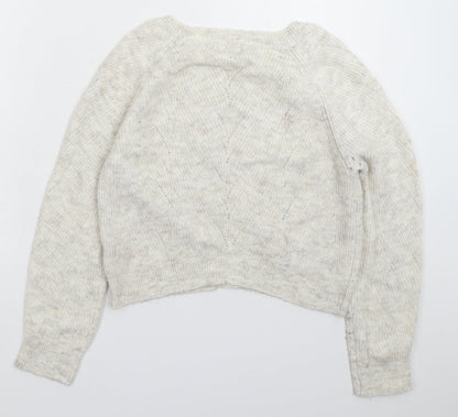 Back view of Kaisley women’s grey knit jumper, size S