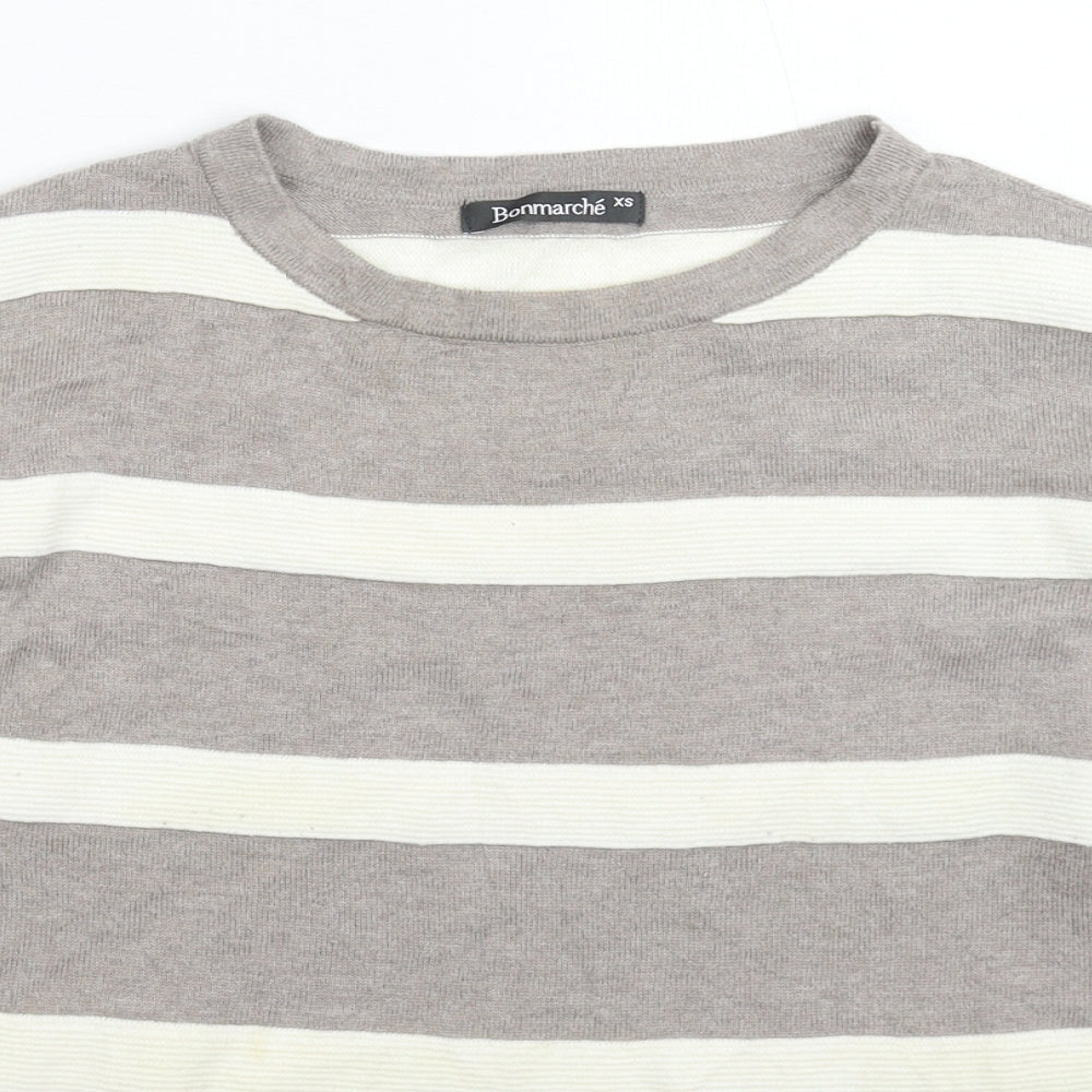 Womens UK Size XS Bonmarché Grey Pullover Jumper
