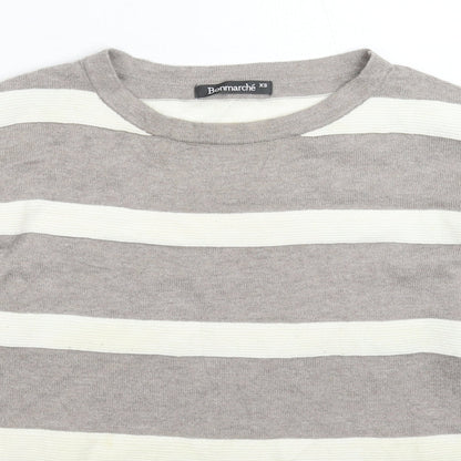 Womens UK Size XS Bonmarché Grey Pullover Jumper