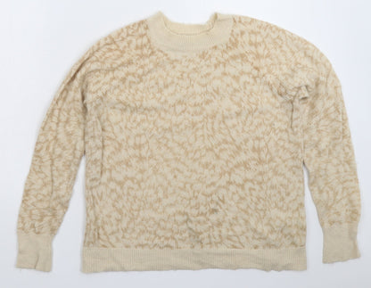 Womens UK Size S Oasis Beige Pullover Jumper