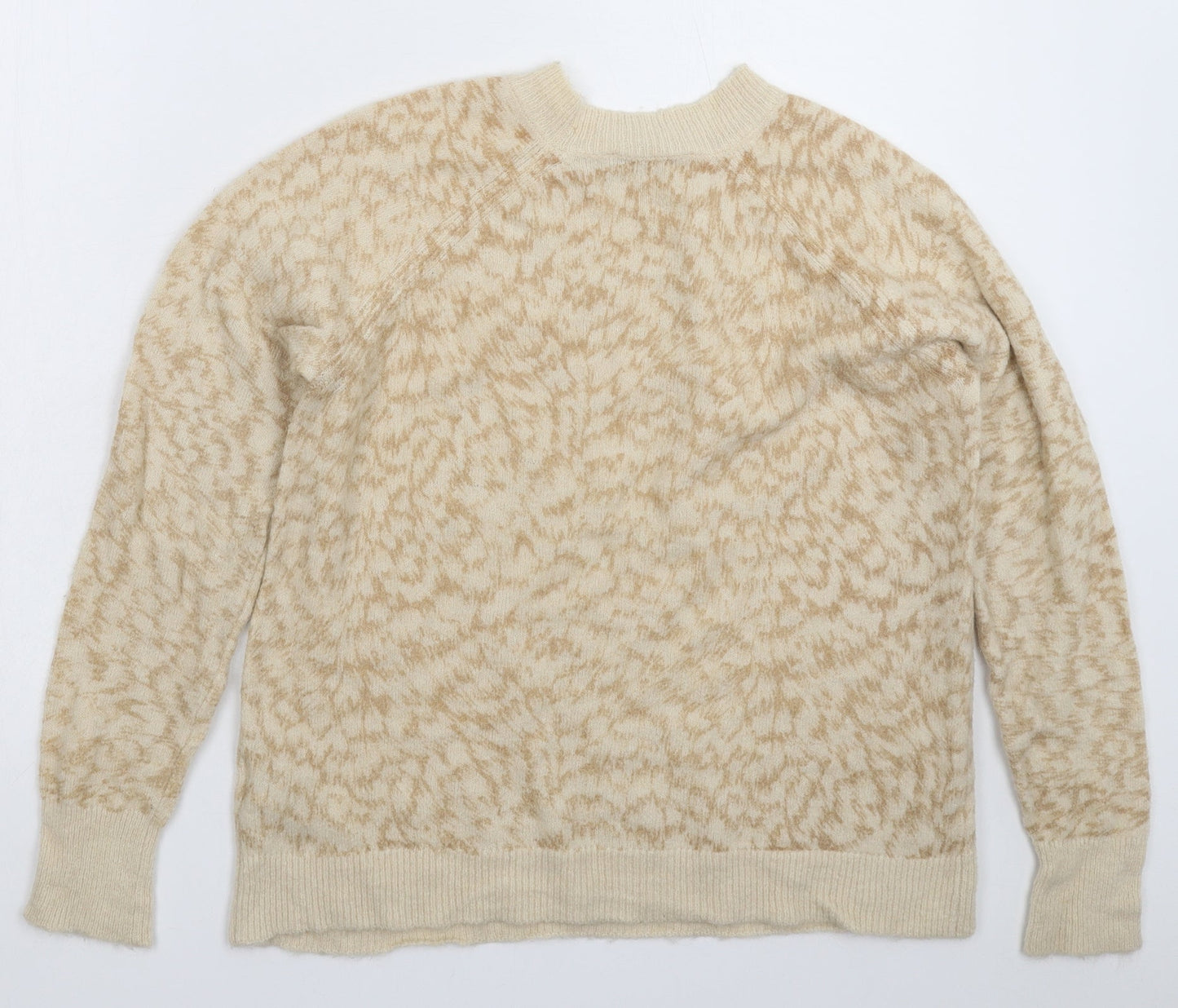 Womens UK Size S Oasis Beige Pullover Jumper