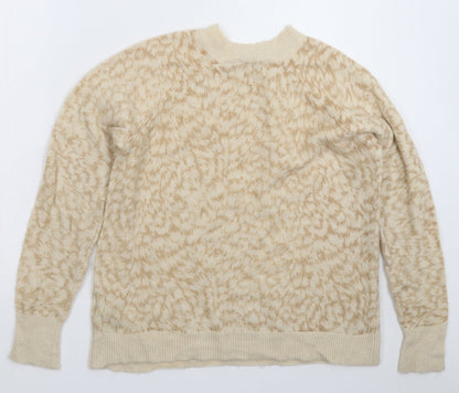 Womens UK Size S Oasis Beige Pullover Jumper