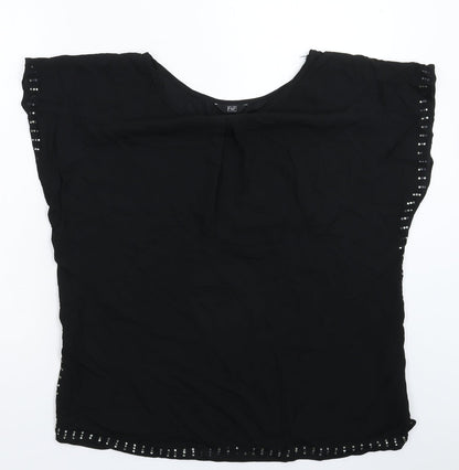 F&F Womens Black   Basic Blouse Size 10