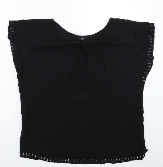F&F Womens Black   Basic Blouse Size 10