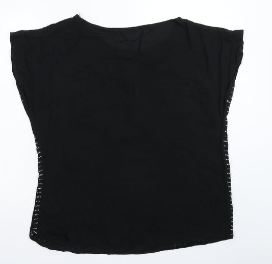 F&F Womens Black   Basic Blouse Size 10