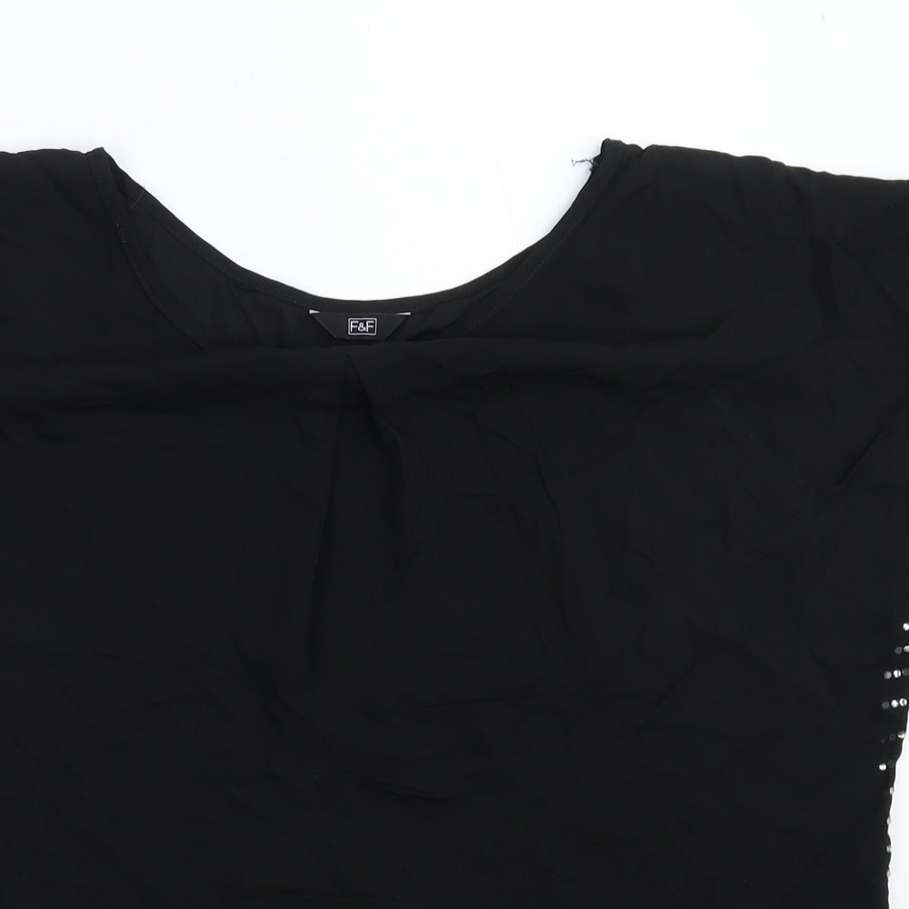 F&F Womens Black   Basic Blouse Size 10