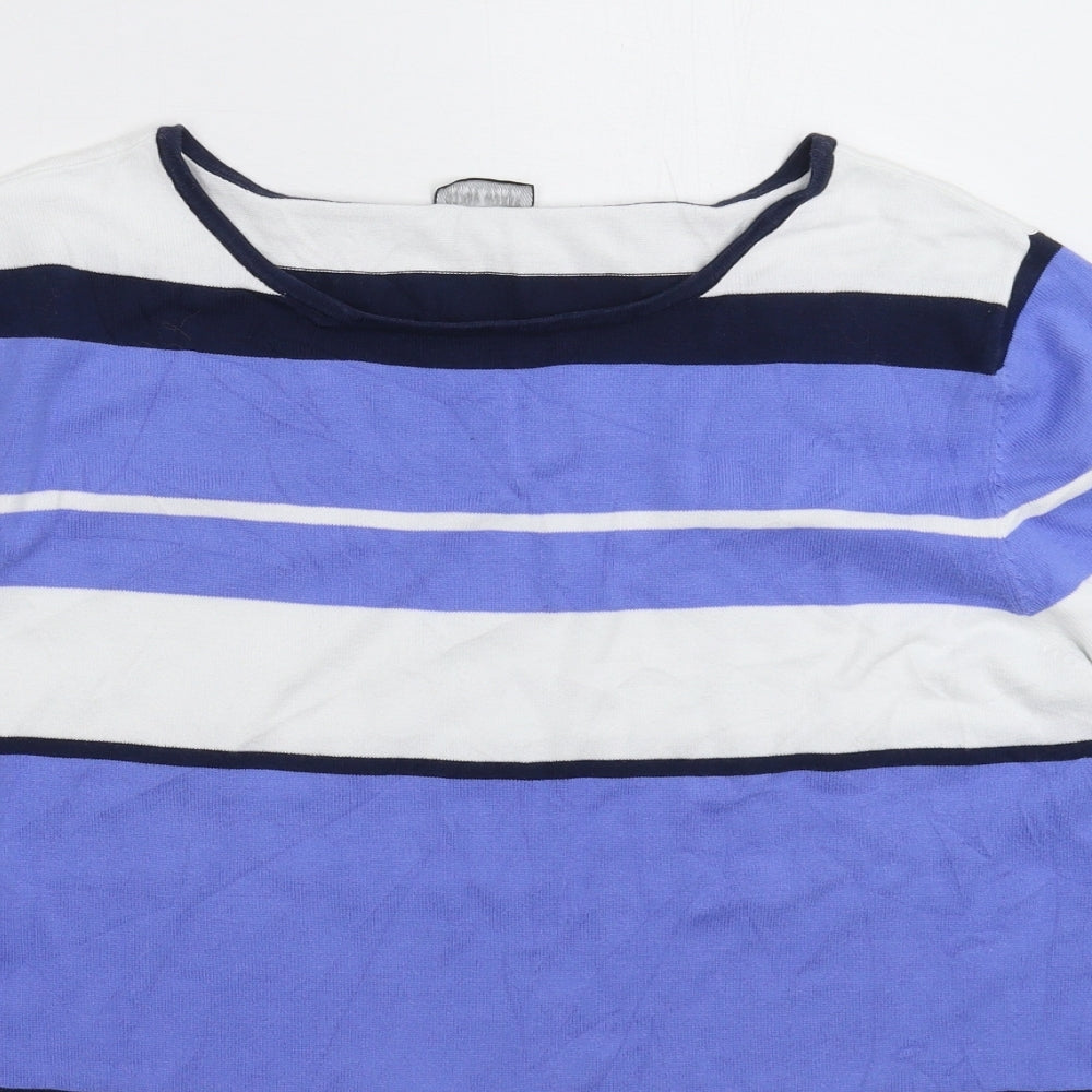 Gerry Weber Womens Multicoloured Striped Knit Pullover Jumper Size L