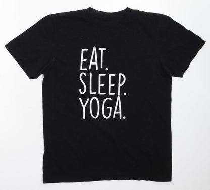 Preworn Mens Black    T-Shirt Size M