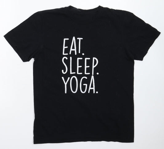 Preworn Mens Black    T-Shirt Size M