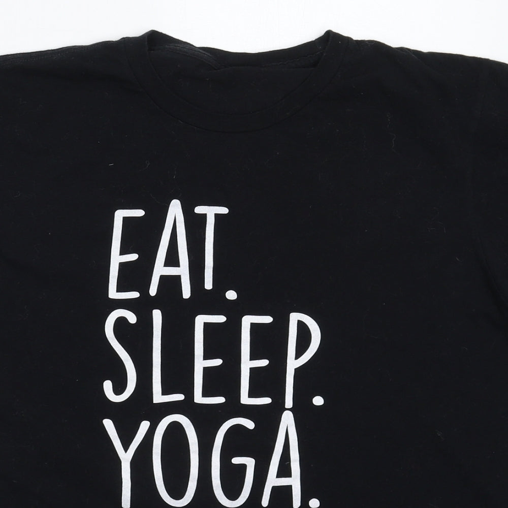 Preworn Mens Black    T-Shirt Size M