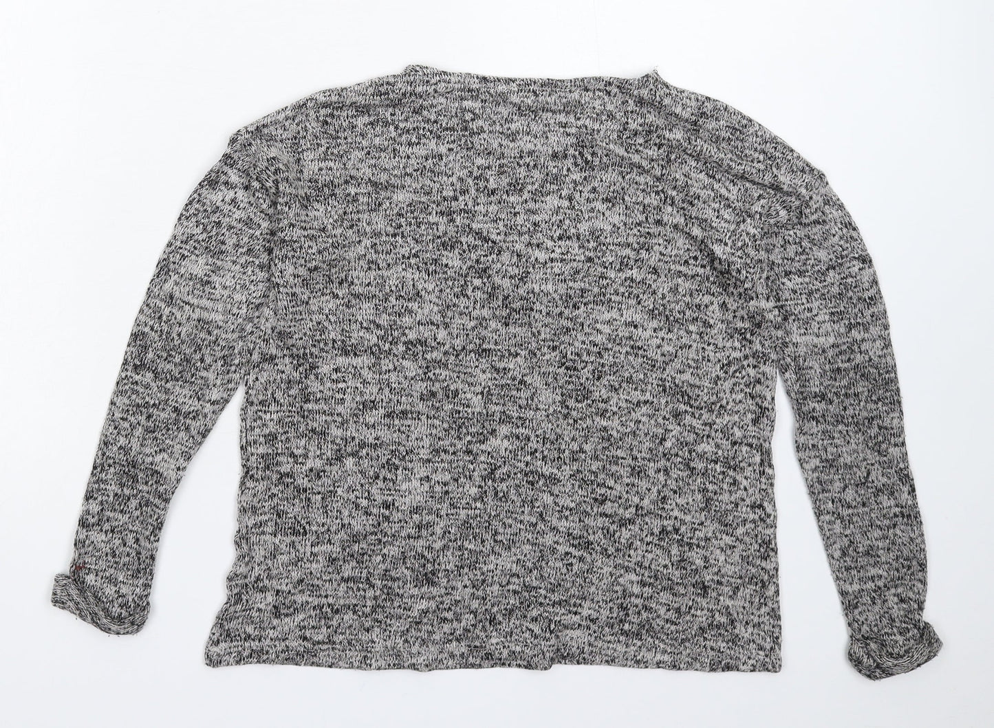 H&M Girls Grey  Knit Pullover Jumper Size 9-10 Years