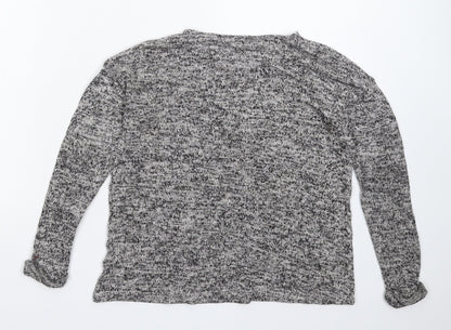 H&M Girls Grey  Knit Pullover Jumper Size 9-10 Years