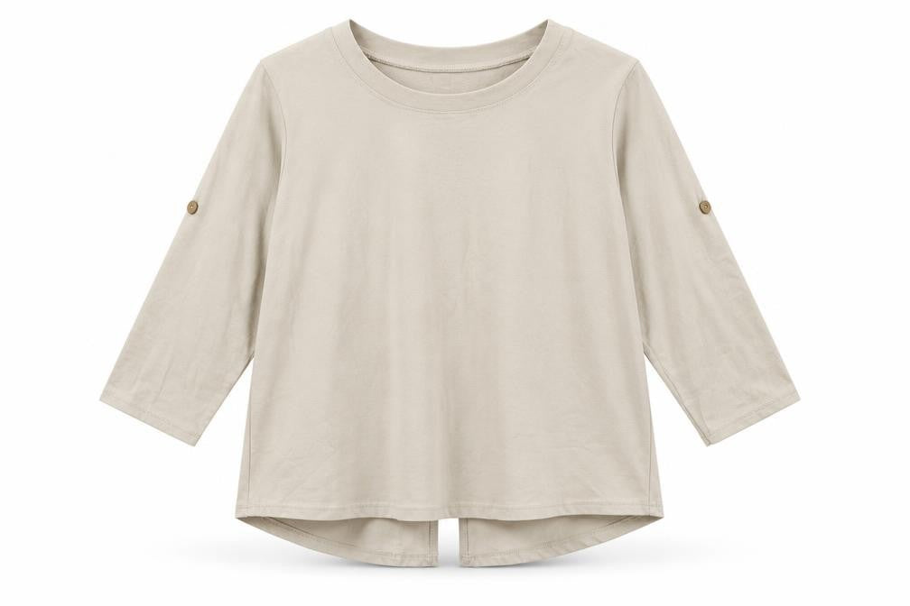 Front view of Alexara women’s grey pullover sweatshirt, size M