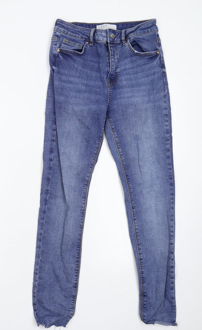 Denim & Co. Womens Blue  Denim Skinny Jeans Size 10 L27 in