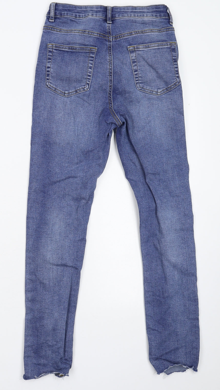 Denim & Co. Womens Blue  Denim Skinny Jeans Size 10 L27 in