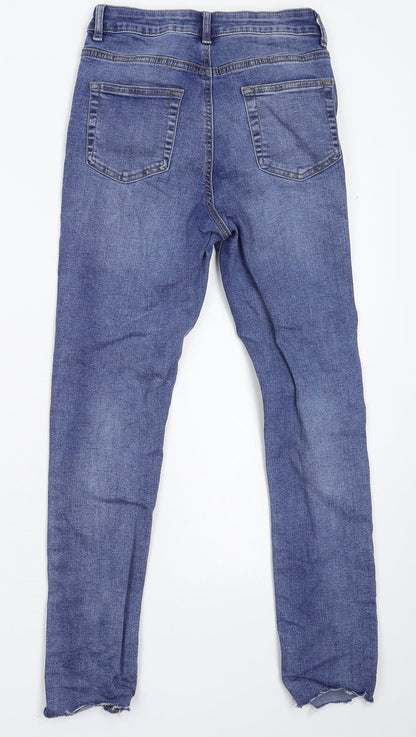 Denim & Co. Womens Blue  Denim Skinny Jeans Size 10 L27 in