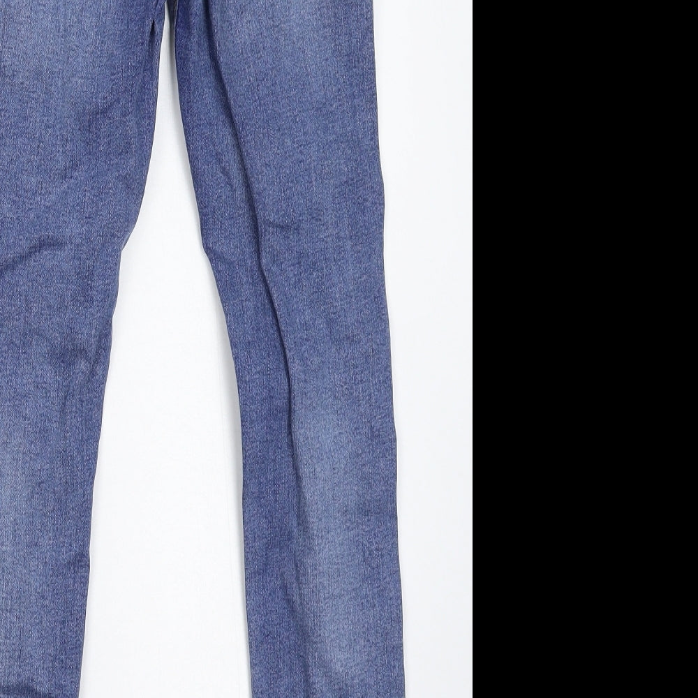 Denim & Co. Womens Blue  Denim Skinny Jeans Size 10 L27 in