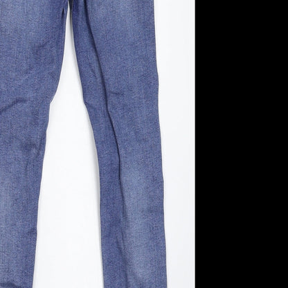 Denim & Co. Womens Blue  Denim Skinny Jeans Size 10 L27 in