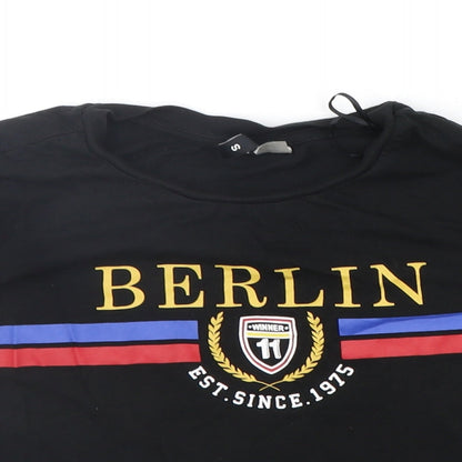 Womens UK Size S Divided Black Camisole T-Shirt