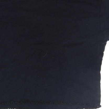Womens UK Size 10 Topshop Blue Basic T-Shirt