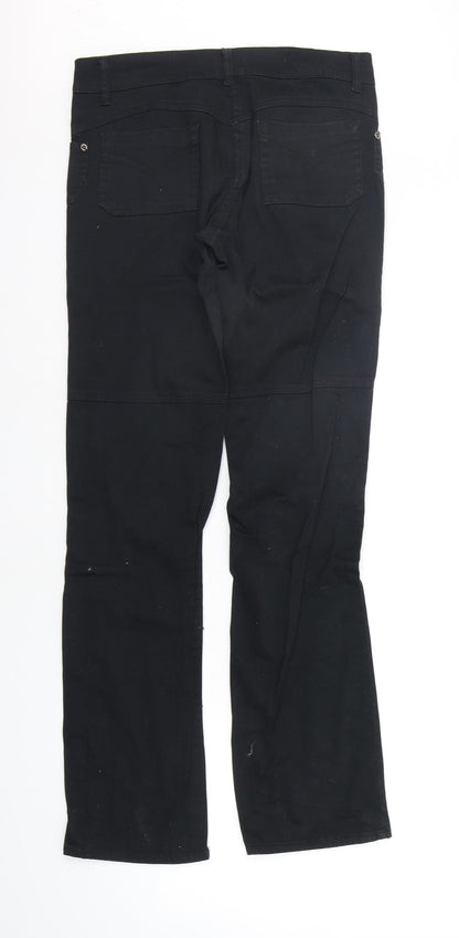 Womens UK Size 12 ASOS Regular Fit  Black Trousers