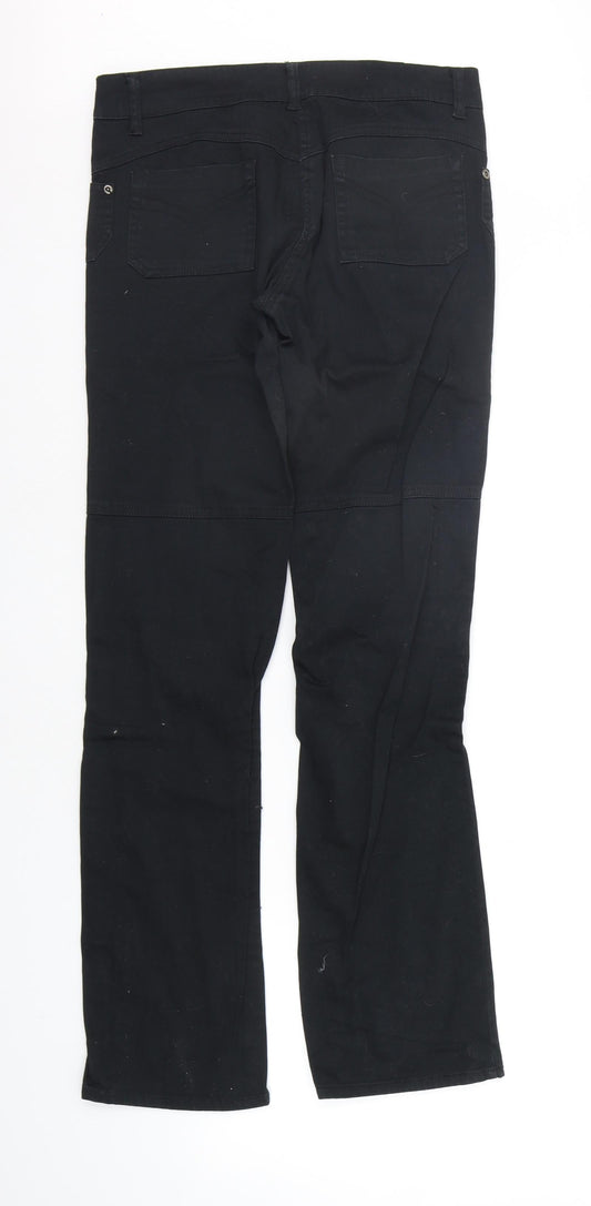Womens UK Size 12 ASOS Regular Fit  Black Trousers
