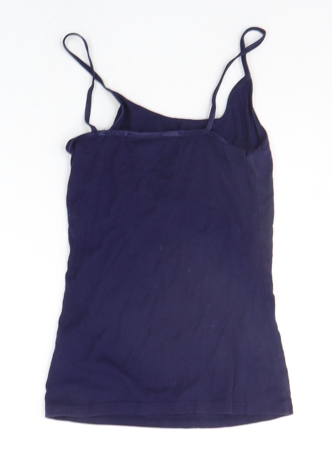 Womens UK Size 8 Dorothy Perkins Blue Basic Tank