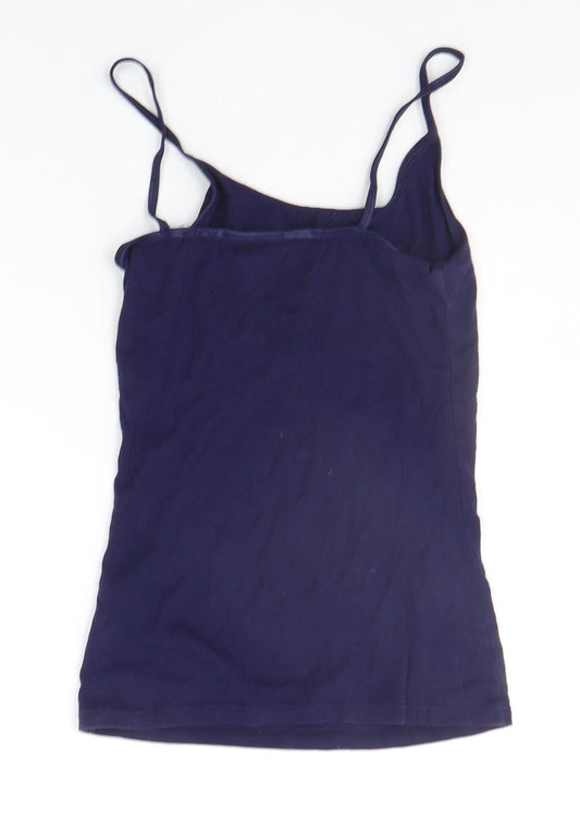 Womens UK Size 8 Dorothy Perkins Blue Basic Tank