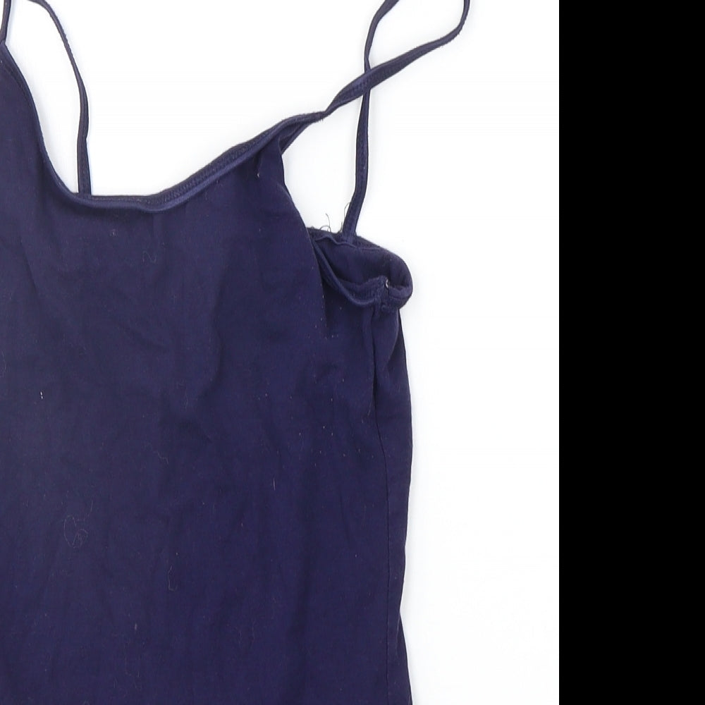 Womens UK Size 8 Dorothy Perkins Blue Basic Tank