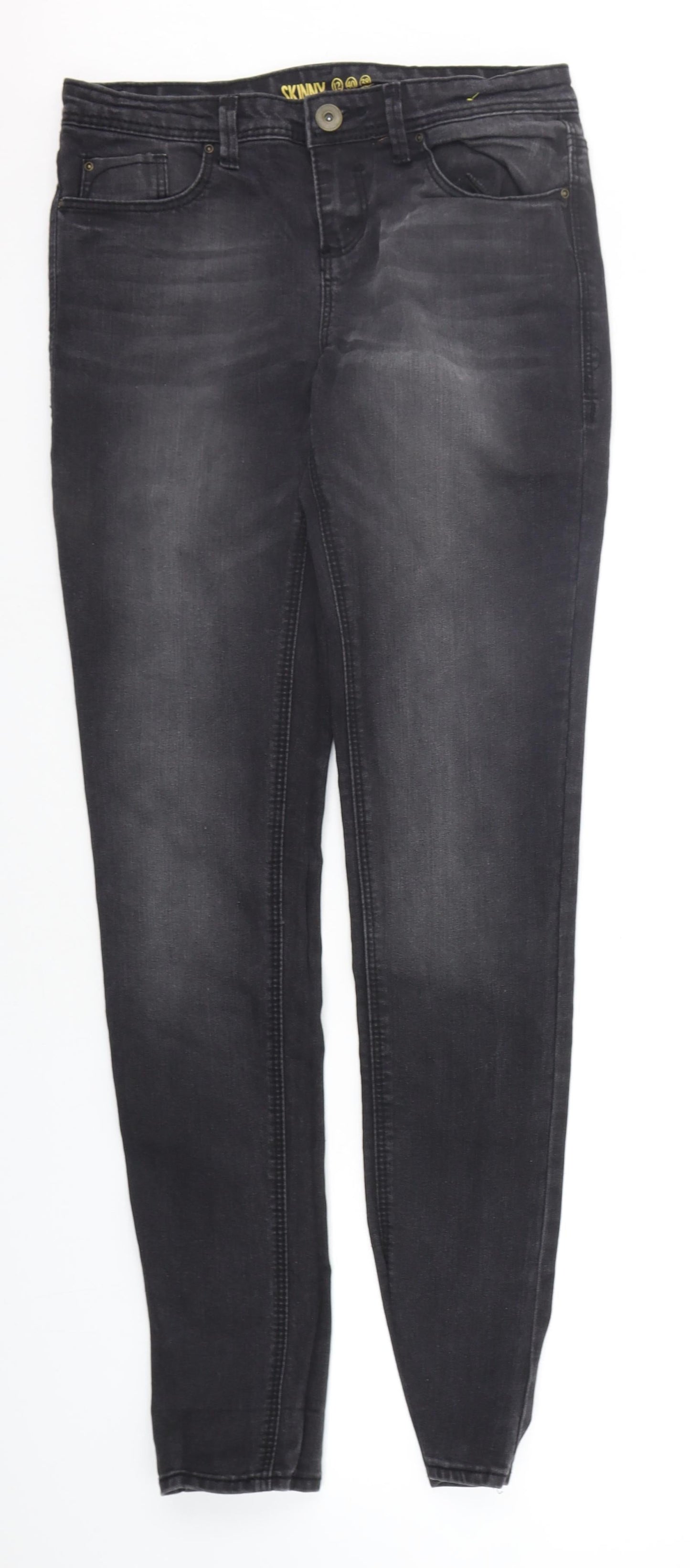 denim Co Womens Black   Straight Jeans Size 12 L31 in