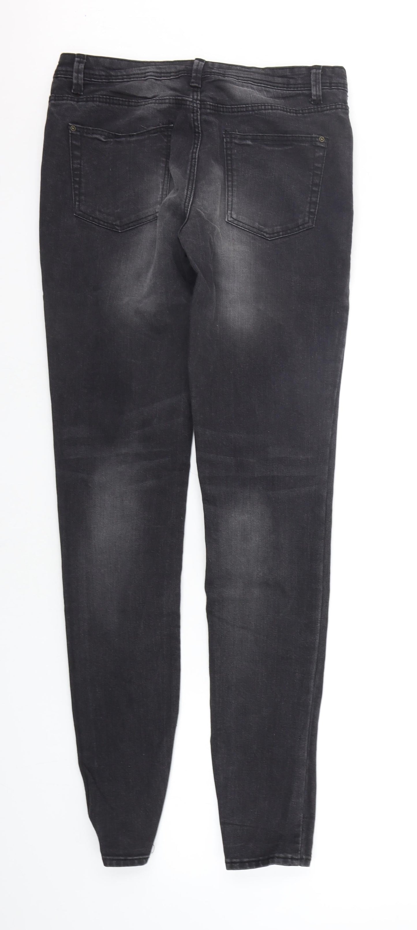 denim Co Womens Black   Straight Jeans Size 12 L31 in