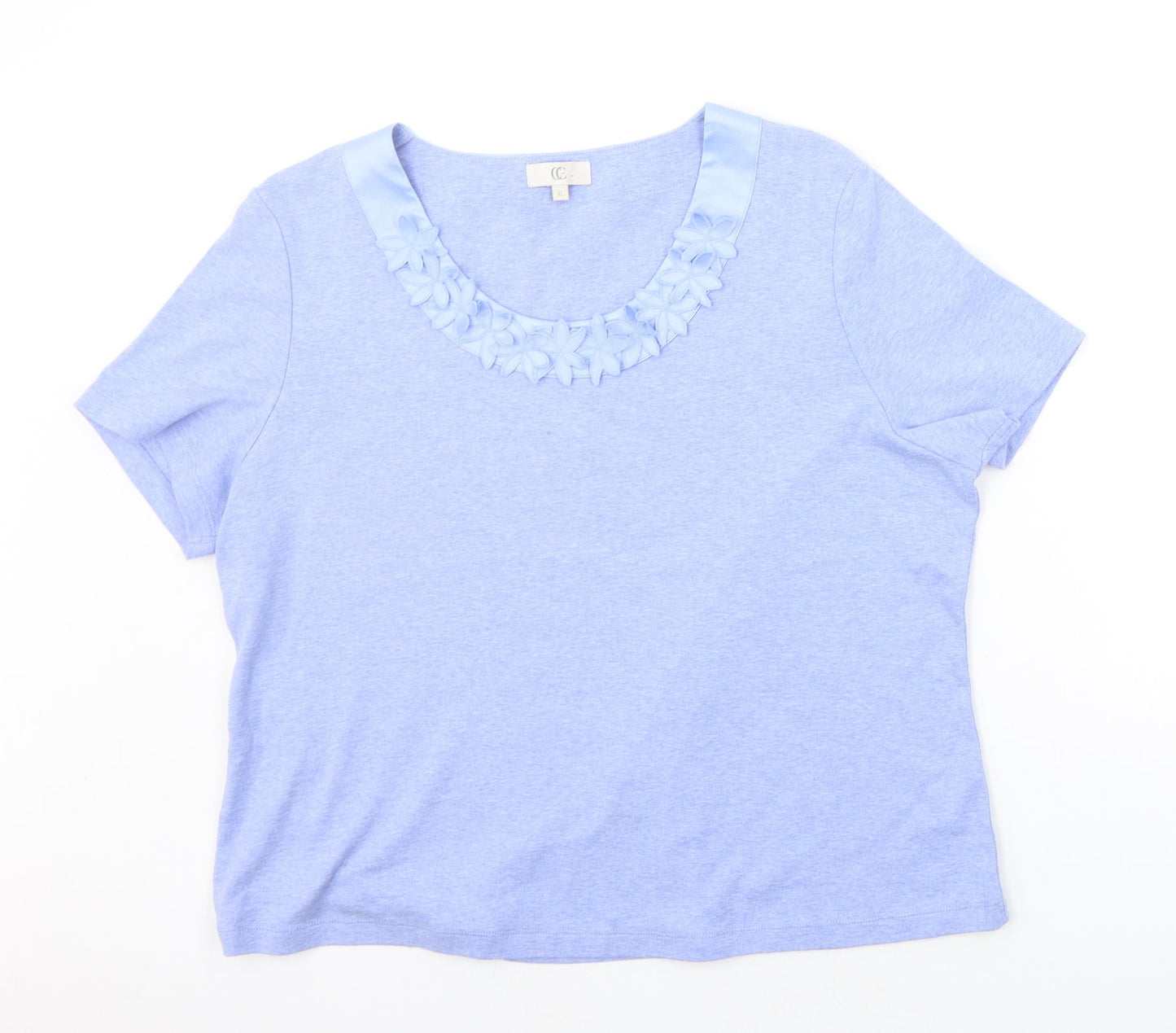 county casual Womens Blue   Basic T-Shirt Size XL