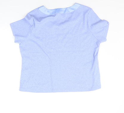 county casual Womens Blue   Basic T-Shirt Size XL