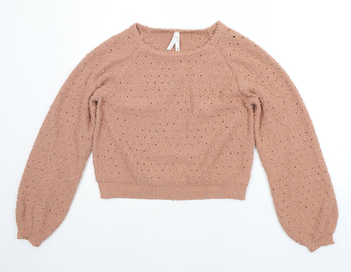 Additional front view of Dreamers women’s orange jumper, size XS