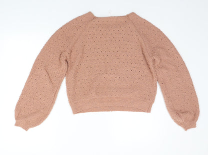 Back view of Dreamers women’s orange jumper, size XS