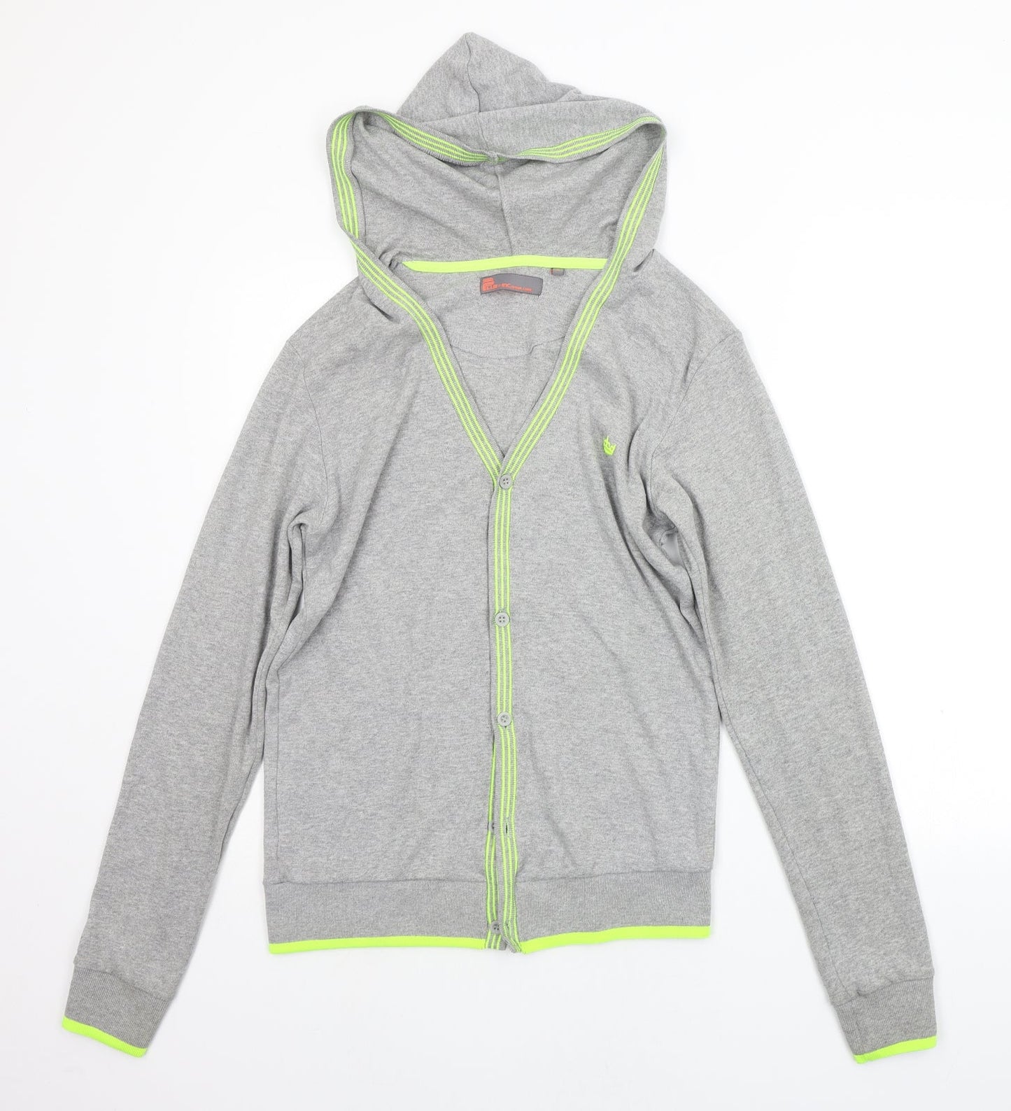 Womens UK Size S Blue Inc Grey Cardigan Jumper