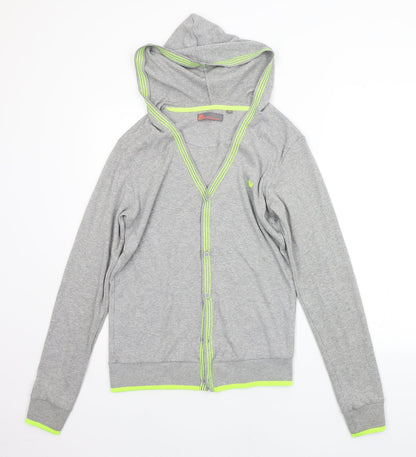 Womens UK Size S Blue Inc Grey Cardigan Jumper