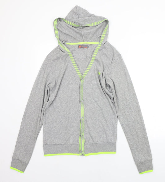 Womens UK Size S Blue Inc Grey Cardigan Jumper