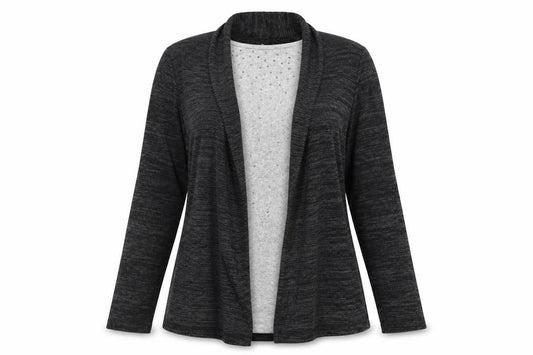 Womens UK Size 14 TIGI Grey Cardigan Jumper