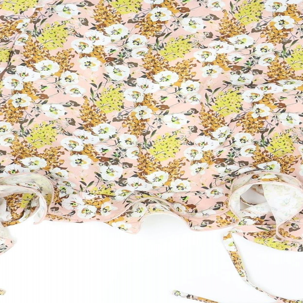 SheIn Womens Beige Floral  Cardigan Jumper Size L